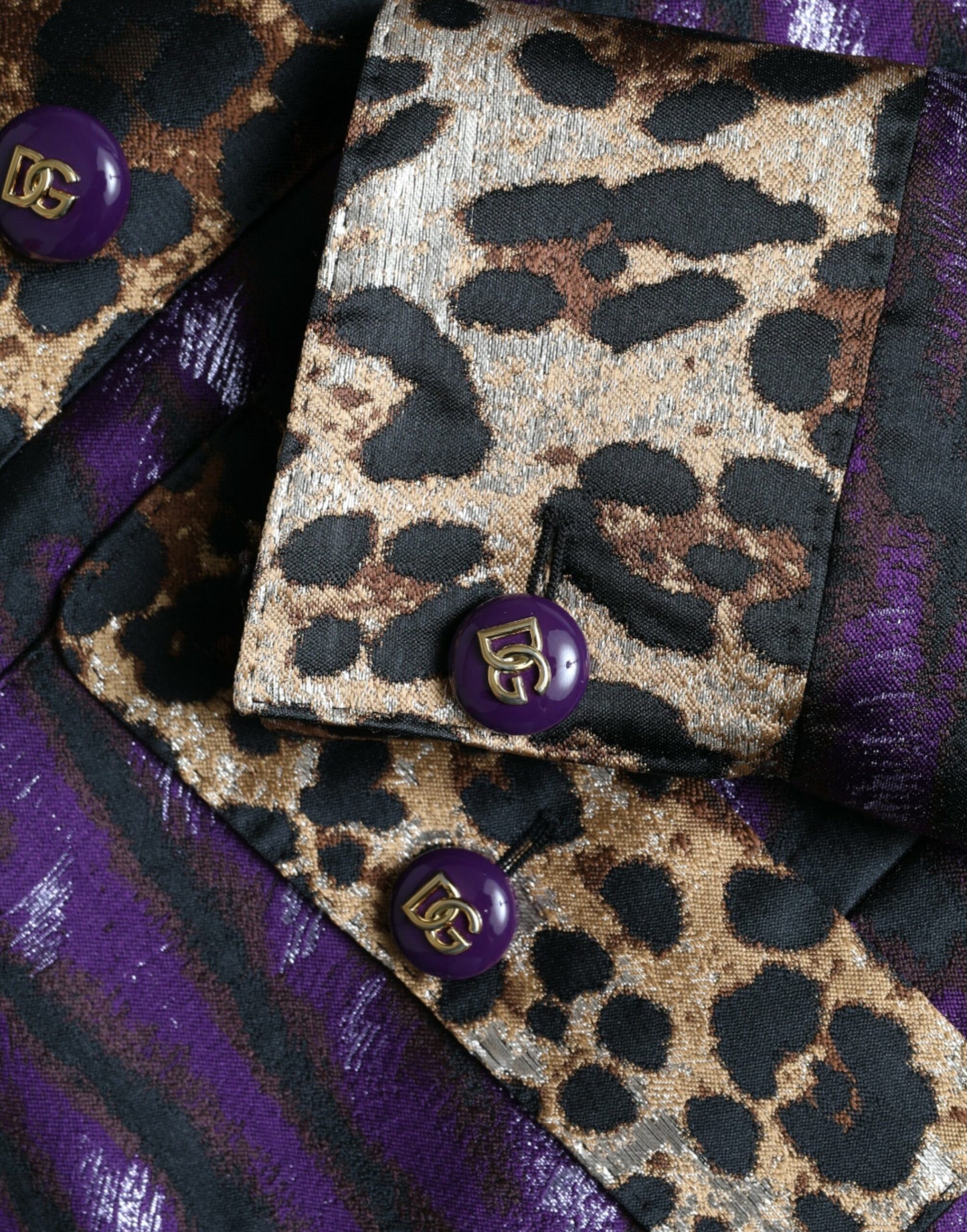 Dolce & Gabbana Exquisite Jacquard Trench With Tiger Motif