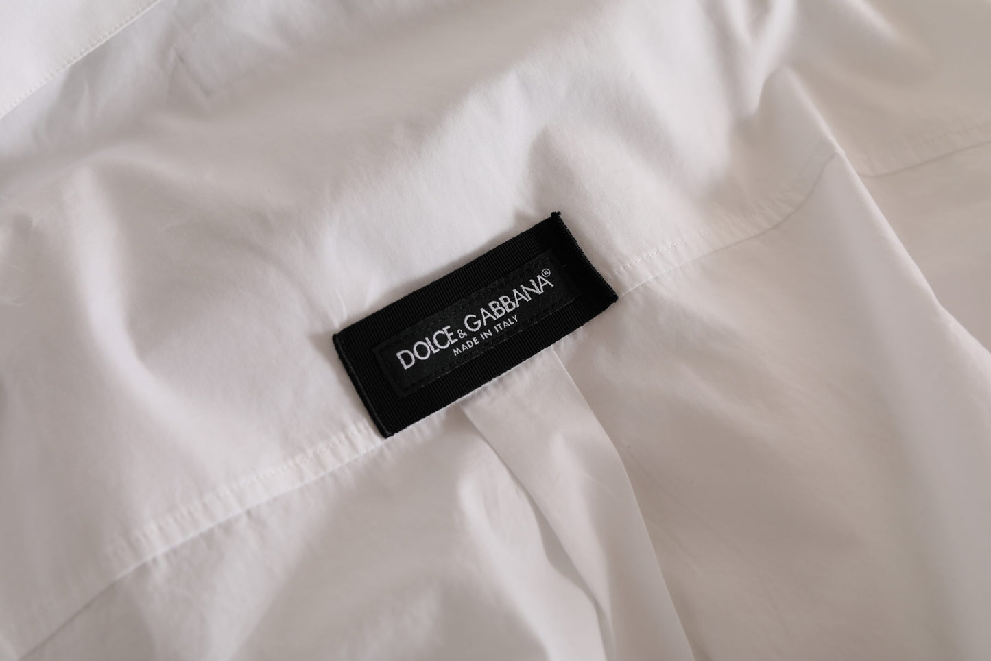 Dolce & Gabbana Elegant White Cotton Formal Shirt