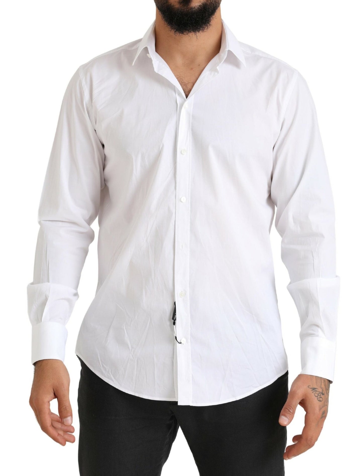 Dolce & Gabbana Elegant Slim Fit Cotton Dress Shirt