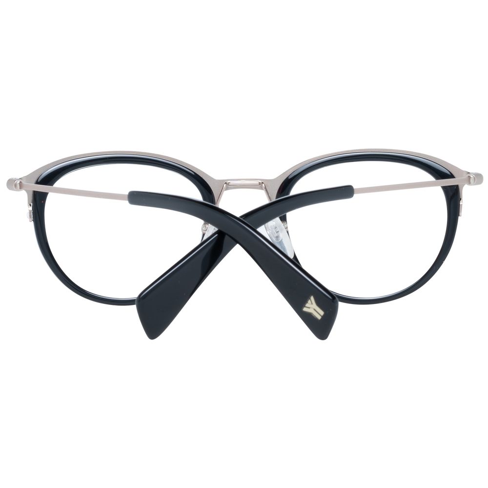 Yohji Yamamoto Black Unisex Optical Frames