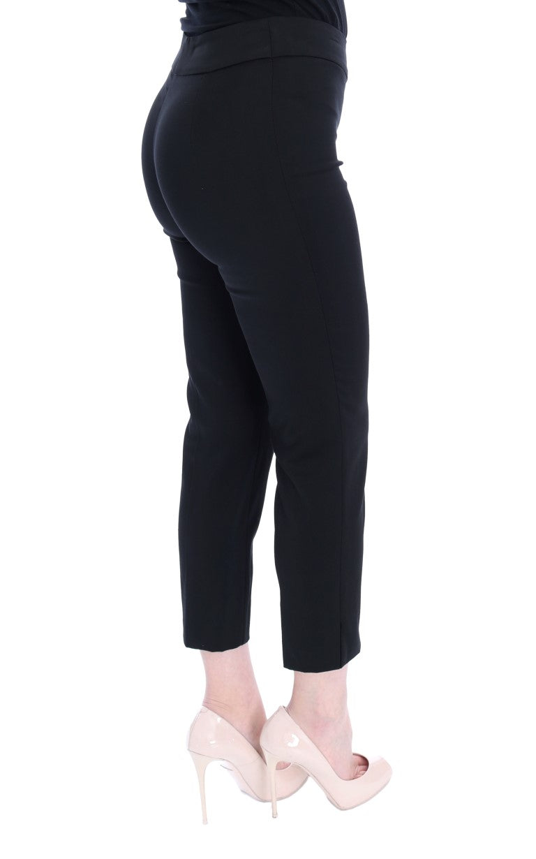 BENCIVENGA Elegant Black Capri Pants for Sophisticated Style