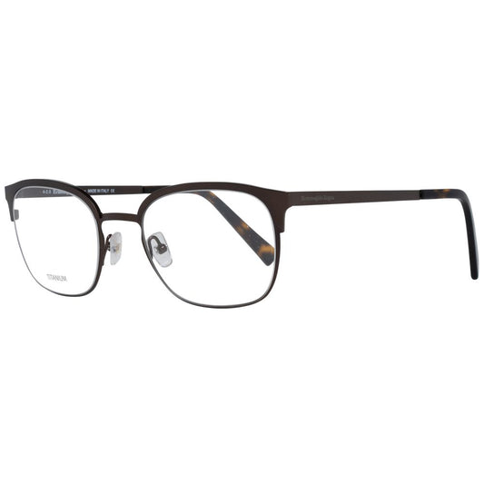 Ermenegildo Zegna Brown Men Optical Frames