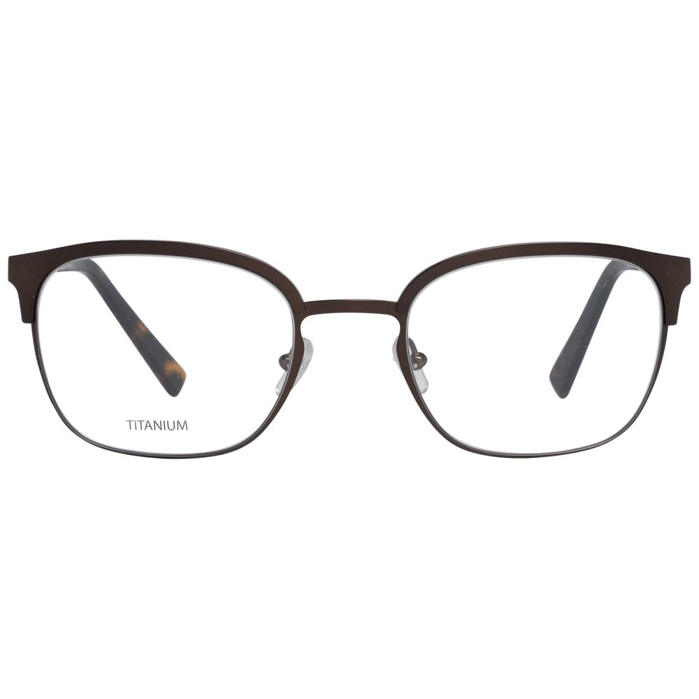 Ermenegildo Zegna Brown Men Optical Frames