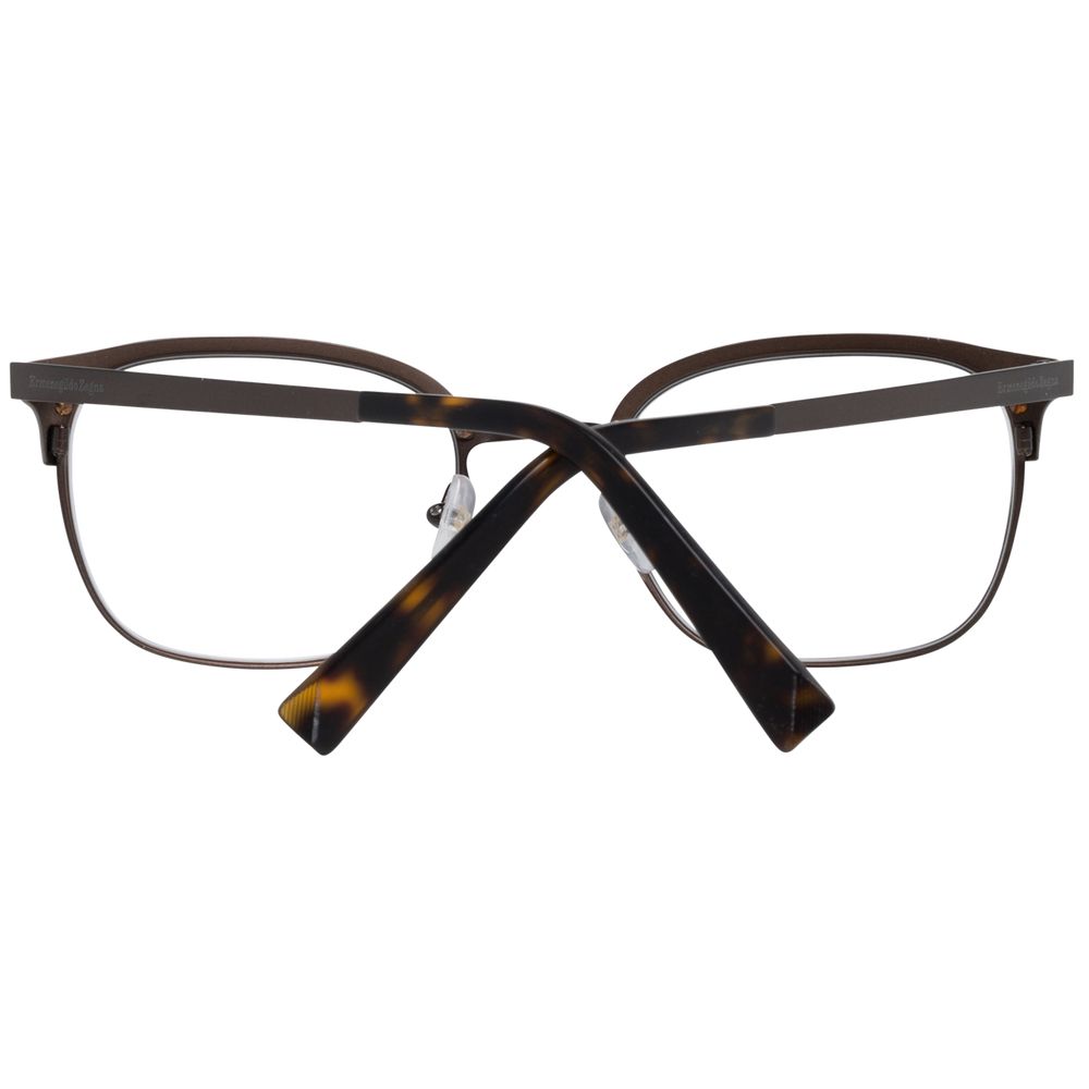 Ermenegildo Zegna Brown Men Optical Frames