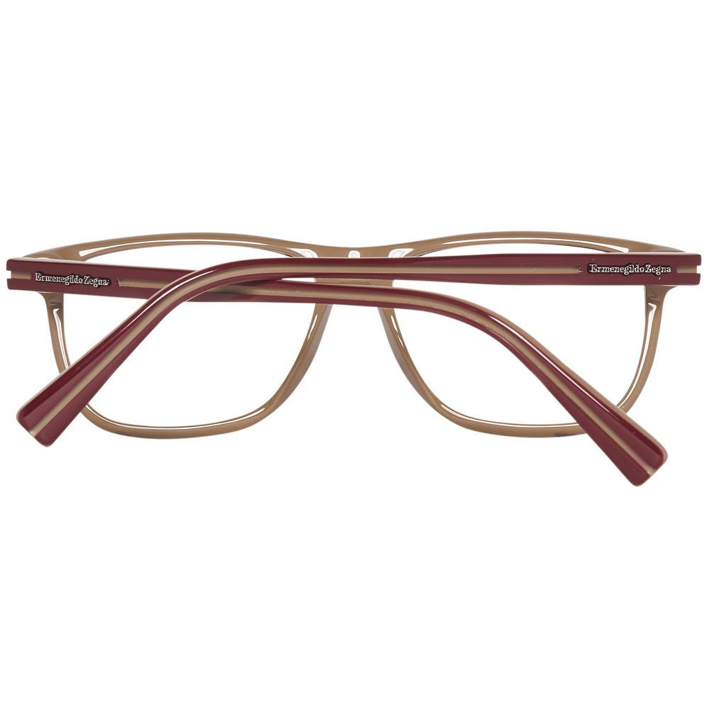 Ermenegildo Zegna Brown Men Optical Frames