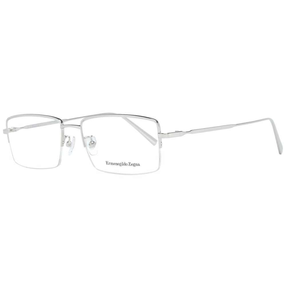 Ermenegildo Zegna Silver Men Optical Frames