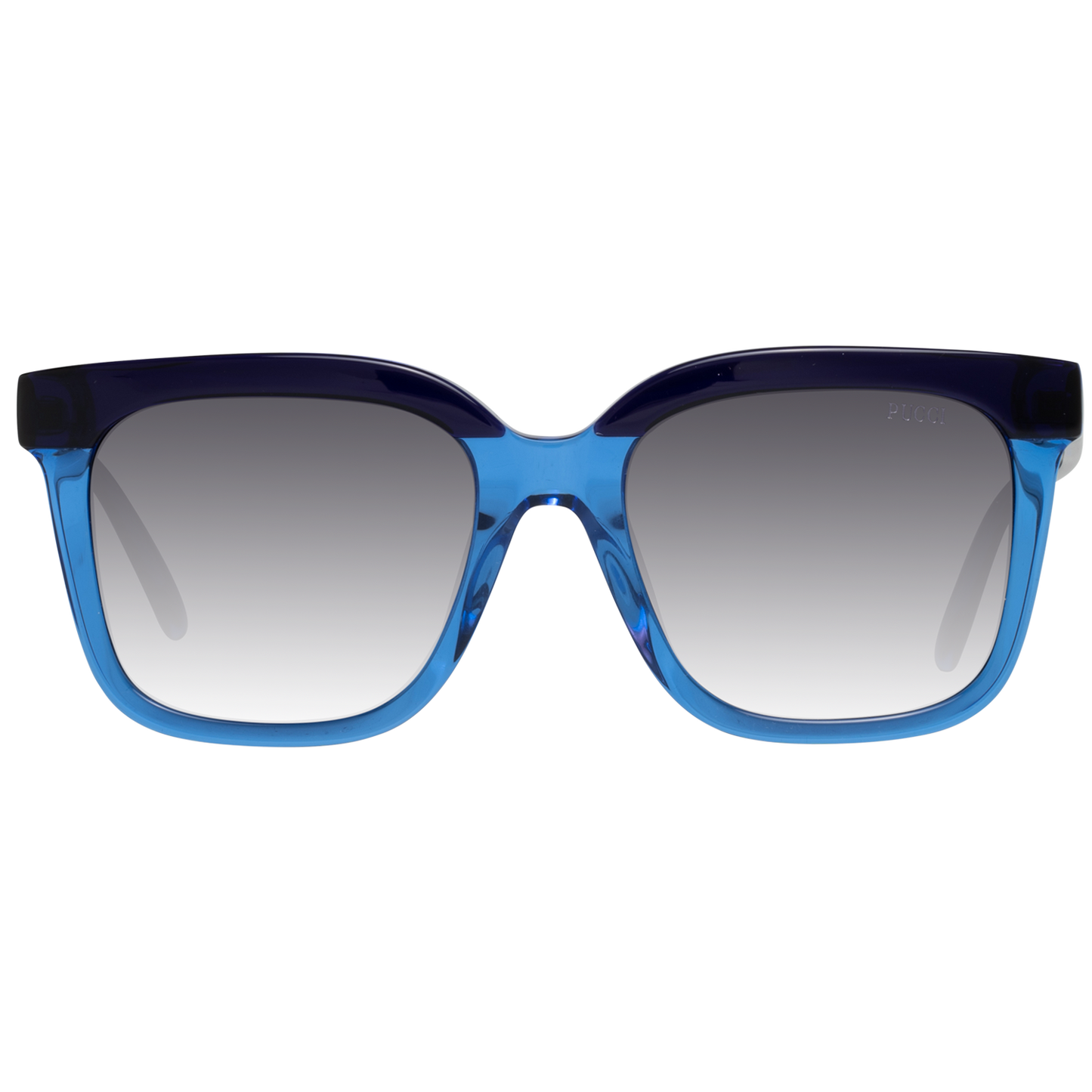 Emilio Pucci Chic Blue Square Gradient Sunglasses