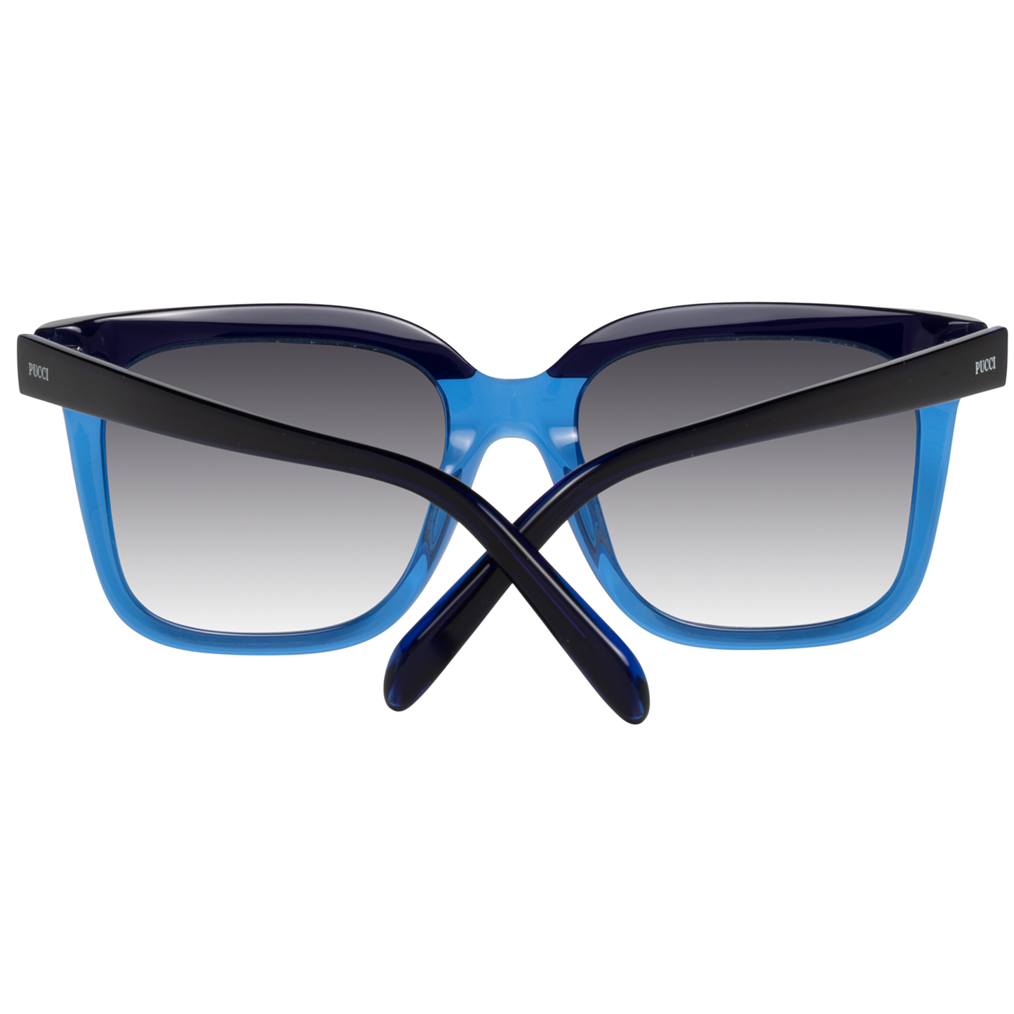 Emilio Pucci Chic Blue Square Gradient Sunglasses