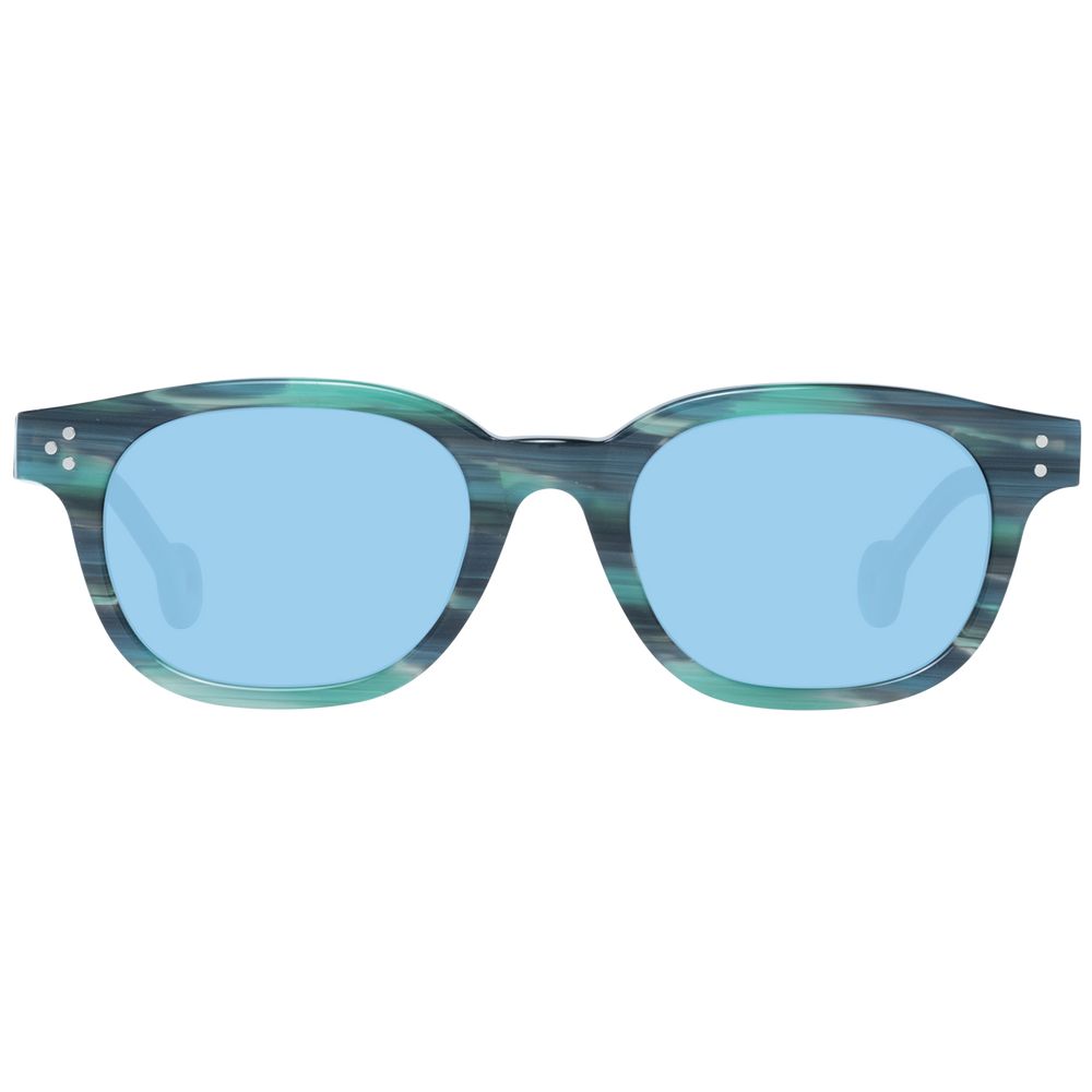 Hally & Son Green Unisex Sunglasses