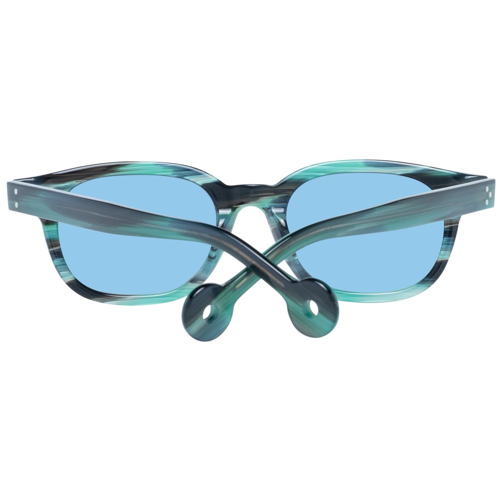 Hally & Son Green Unisex Sunglasses