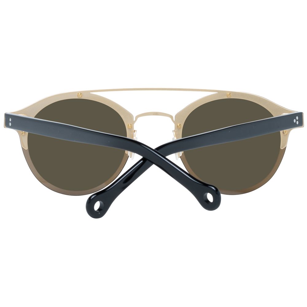 Hally & Son Brown Unisex Sunglasses