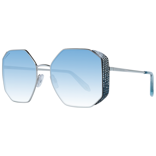 Atelier Swarovski Elegant Silver Trapezium Sunglasses