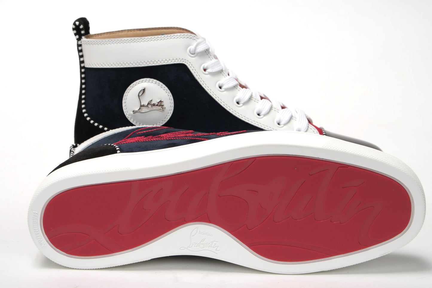 Christian Louboutin Multicolor Version Navy Louis Fklat Shoes