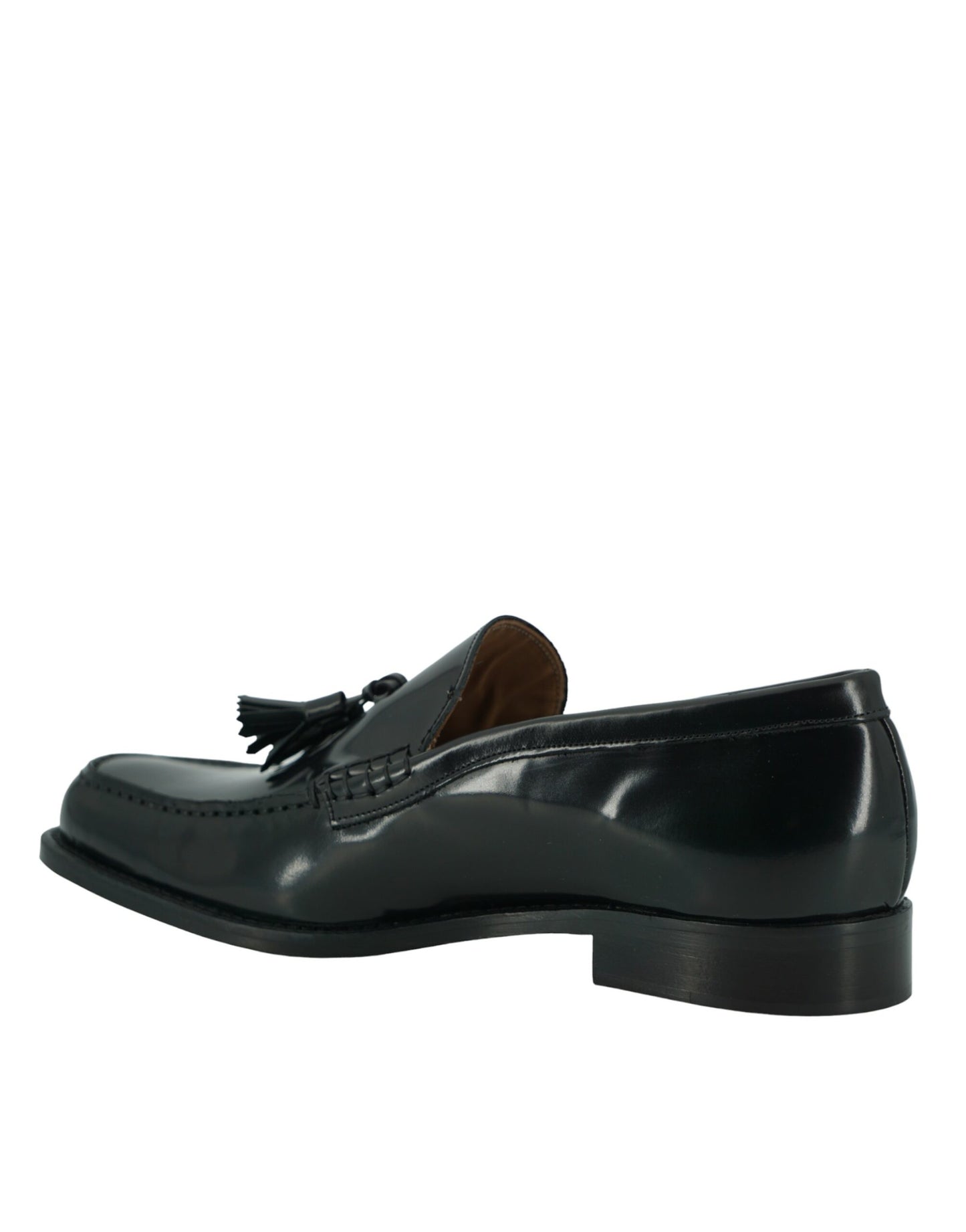 Saxone of Scotland Elegant Black Calf Leather Loafers - Men's Classic Footwear