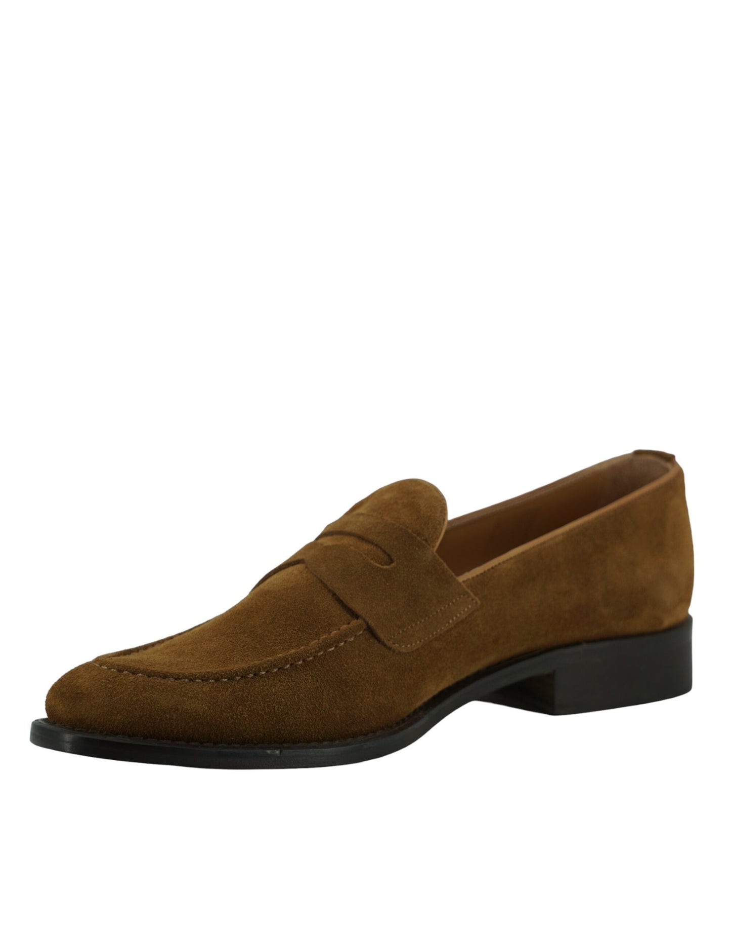 Saxone of Scotland Elegant Tan Brown Suede Loafers for Men