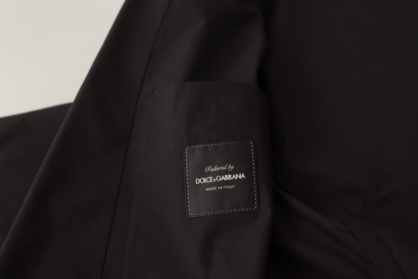 Dolce & Gabbana Elegant Black Cotton-Wool Blend Blazer Jacket