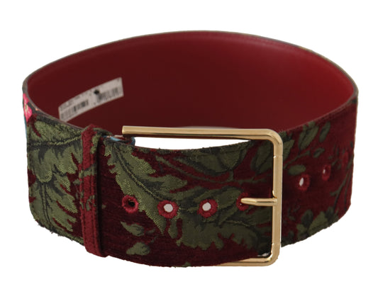 Dolce & Gabbana Engraved Logo Multicolor Leather Belt