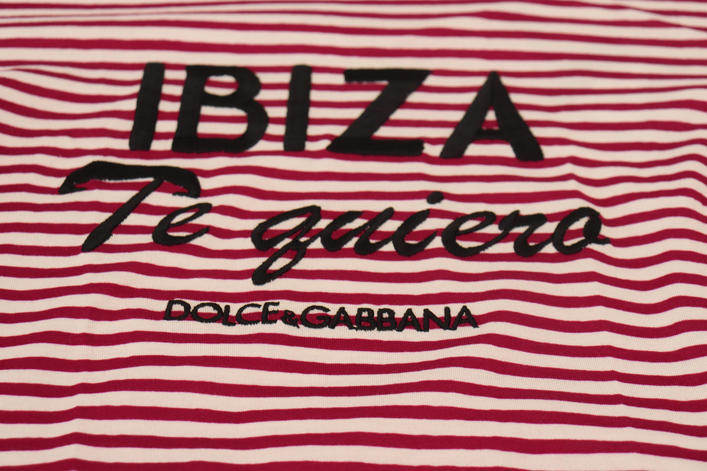 Dolce & Gabbana White Pink IBIZA Exclusive T-shirt