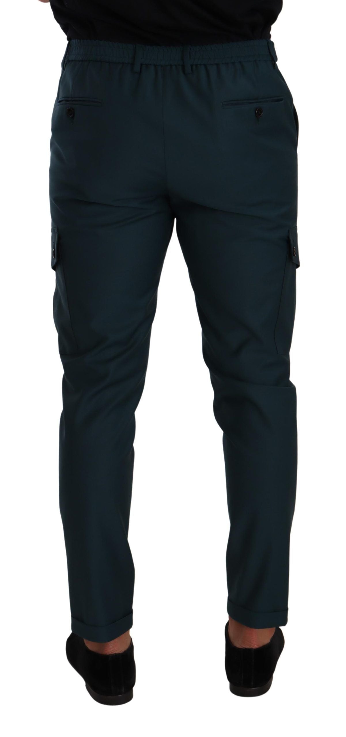 Dolce & Gabbana Chic Skinny Cargo Wool Pants