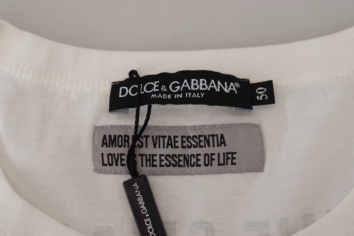 Dolce & Gabbana Elegant Crew Neck Cotton Tee