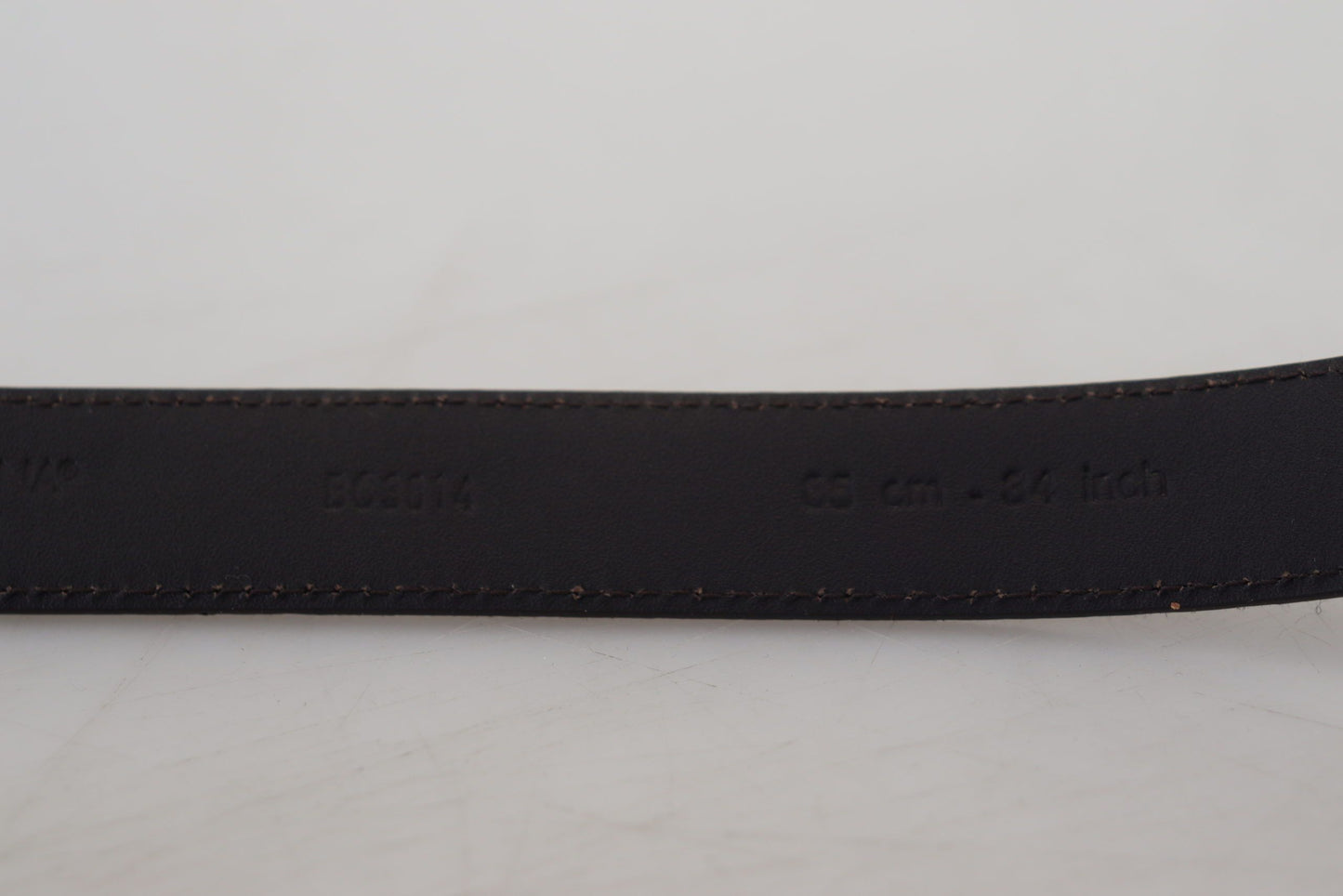 Dolce & Gabbana Elegant Italian Leather Belt with Metal Buckle