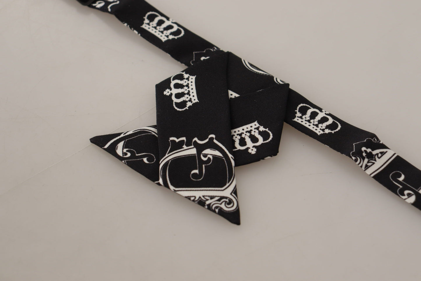 Dolce & Gabbana Elegant Silk Black Bow Tie