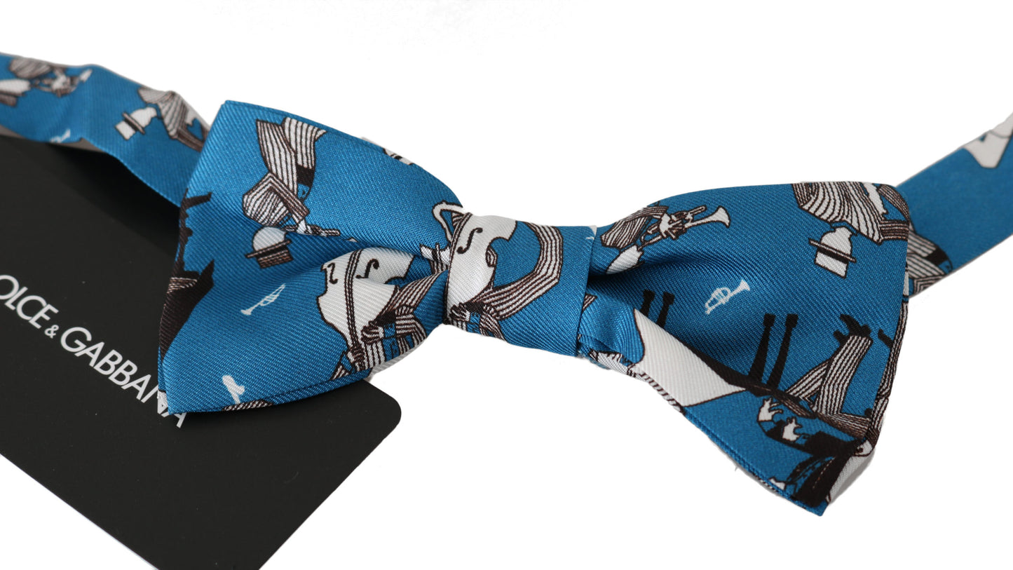 Dolce & Gabbana Elegant Silk Jazz Club Bow Tie