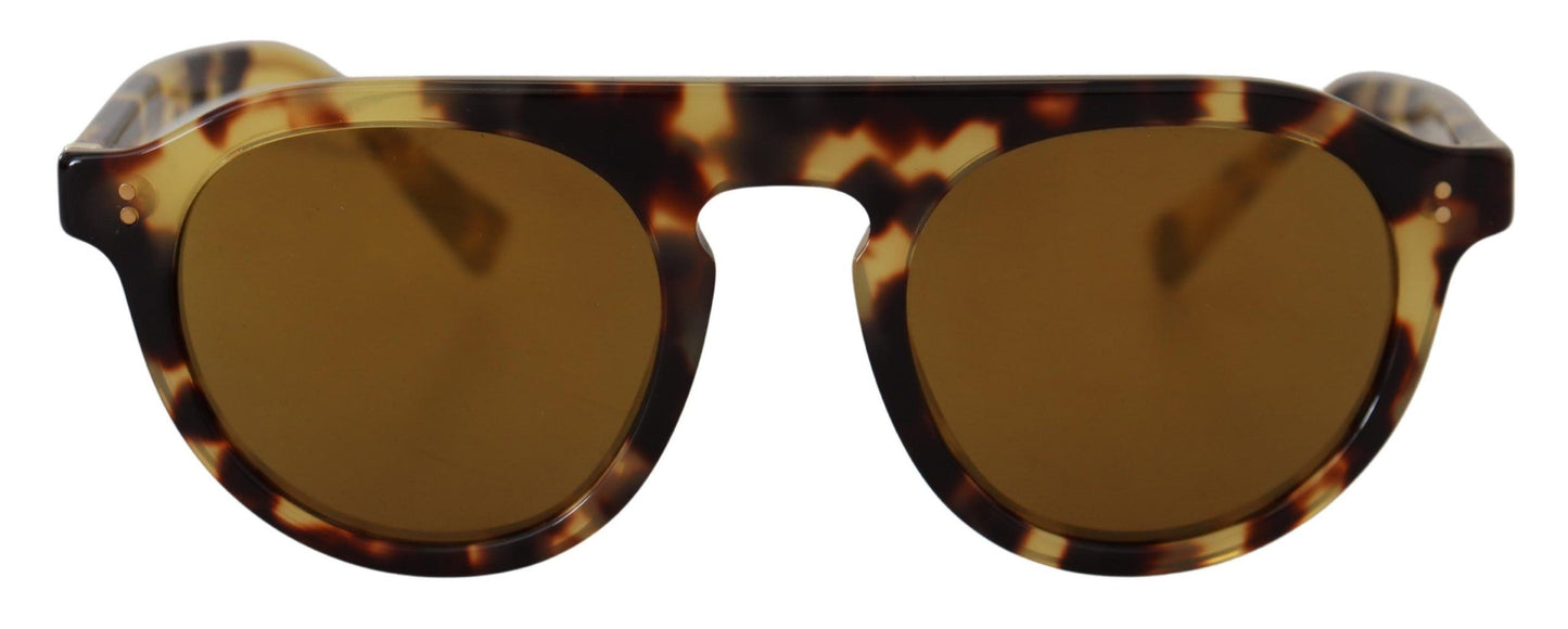 Dolce & Gabbana Chic Tortoiseshell Acetate Sunglasses