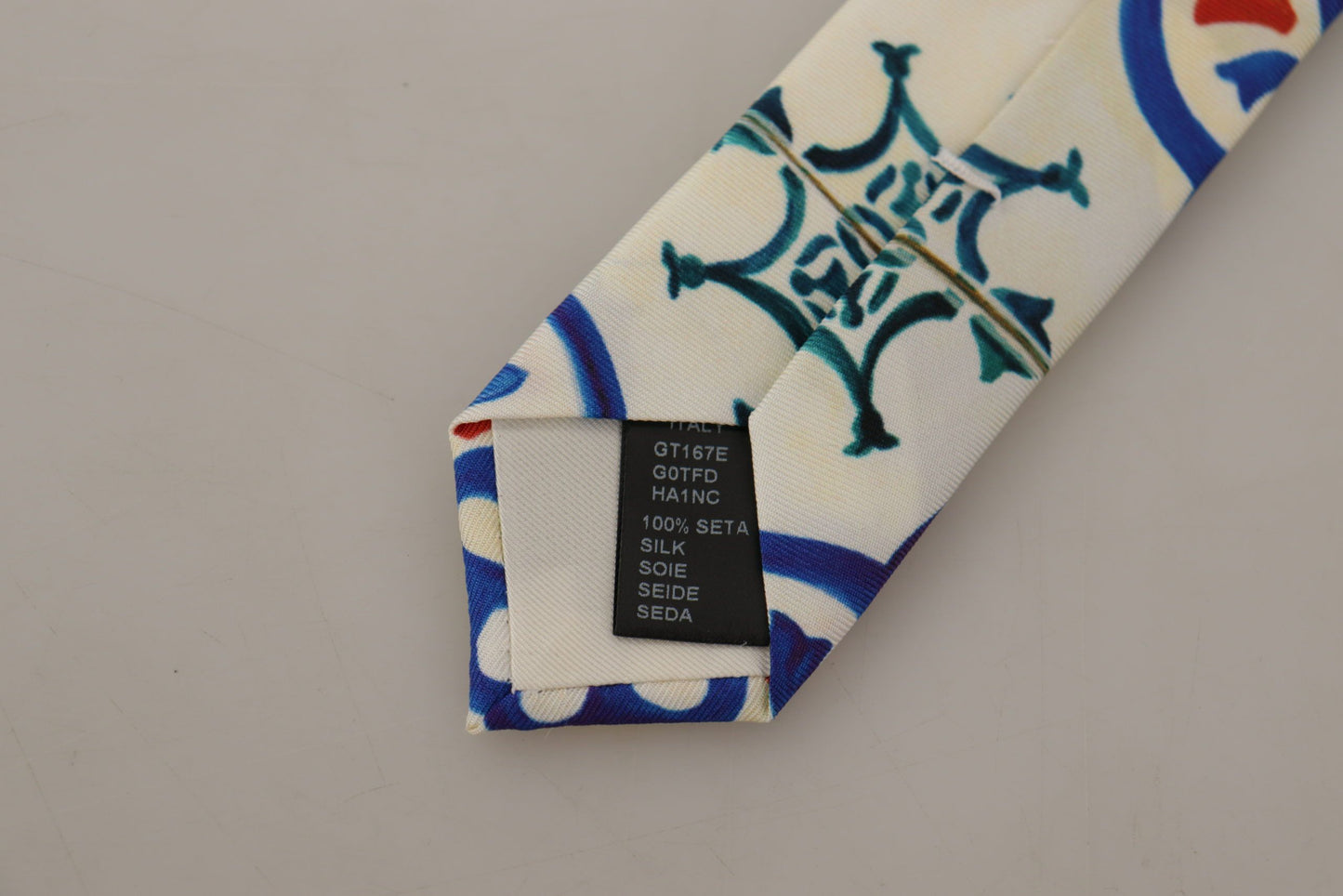 Dolce & Gabbana Elegant Multicolor Majolica Silk Tie