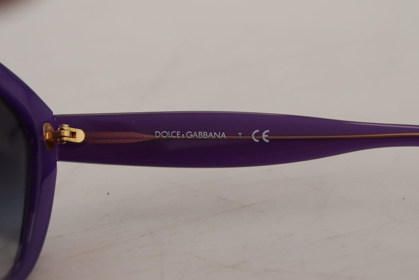 Dolce & Gabbana Chic Purple Cat-Eye Designer Sunglasses