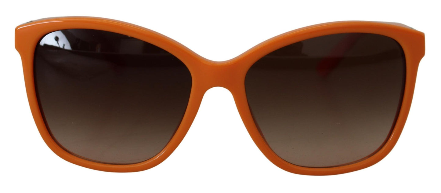 Dolce & Gabbana Chic Orange Round Sunglasses for Women