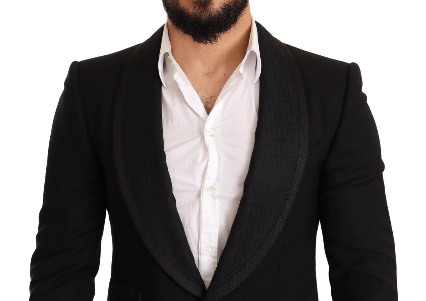 Dolce & Gabbana Elegant Black Slim Fit Formal Blazer