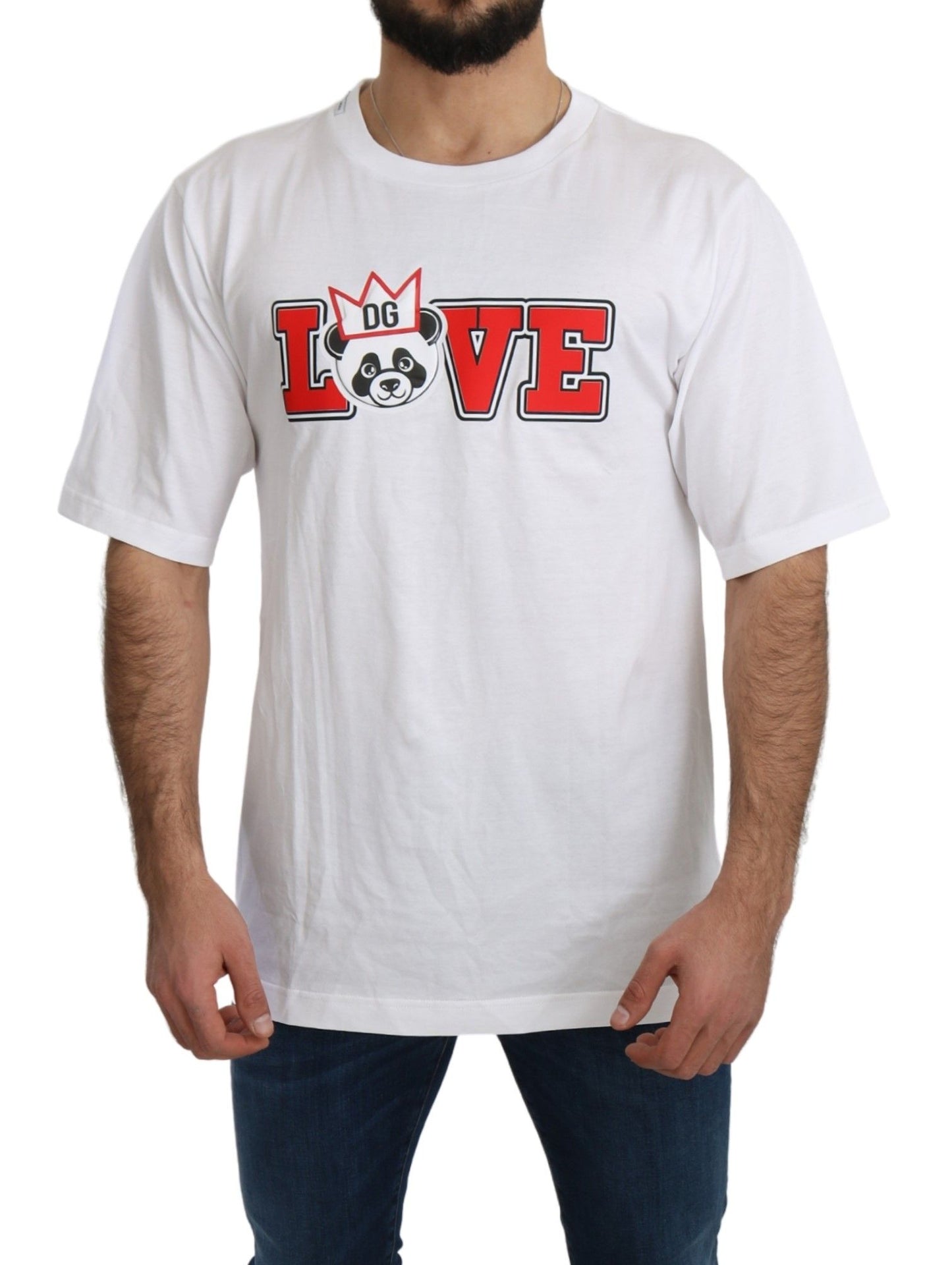 Dolce & Gabbana Panda Love Slim Fit Crewneck Tee