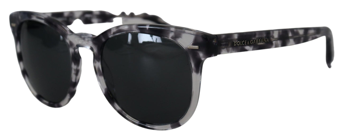 Dolce & Gabbana Elegant Black Havana Sunglasses