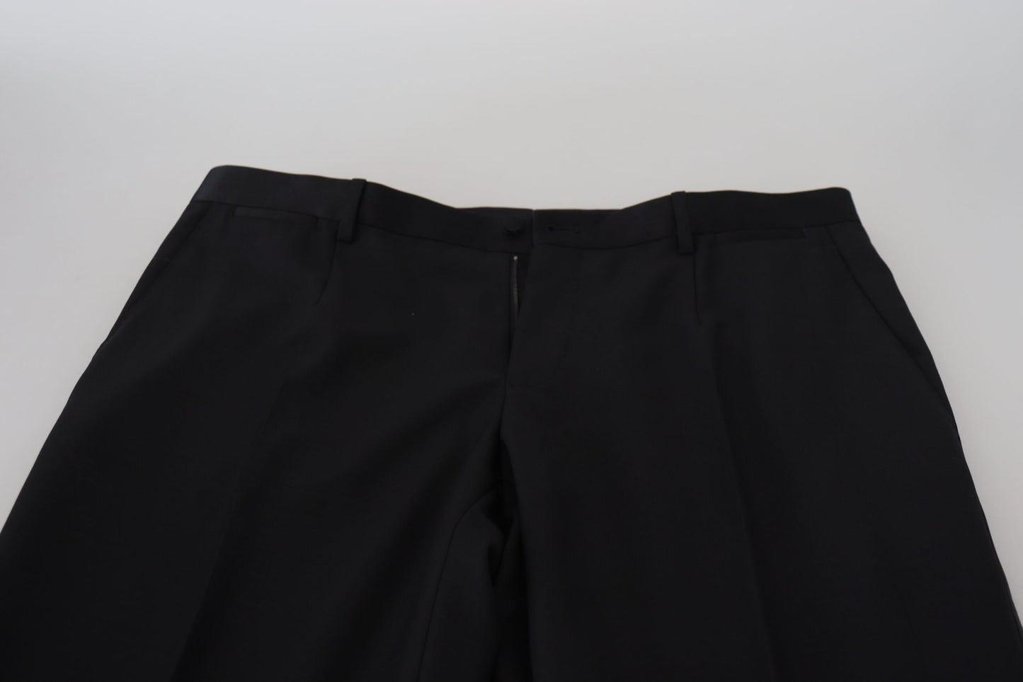 Dolce & Gabbana Black Wool Chino Dress Formal Pants