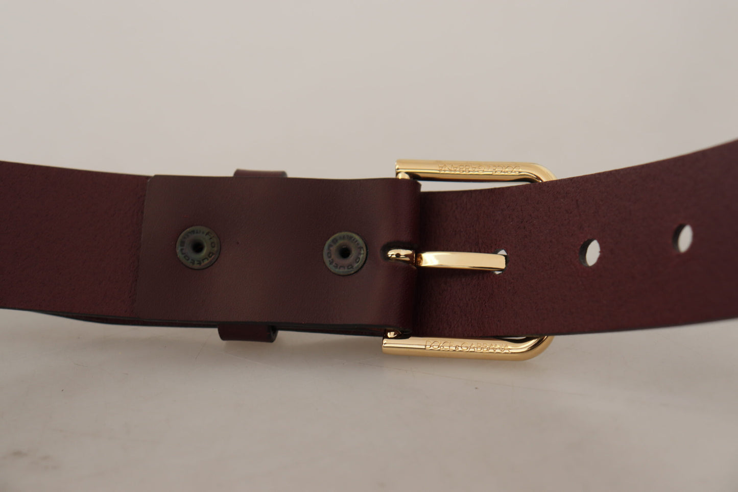 Dolce & Gabbana Chic Brown Leather Belt – Timeless Elegance