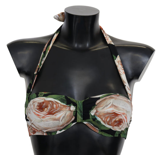 Dolce & Gabbana Floral Elegance Elastic Bikini Top