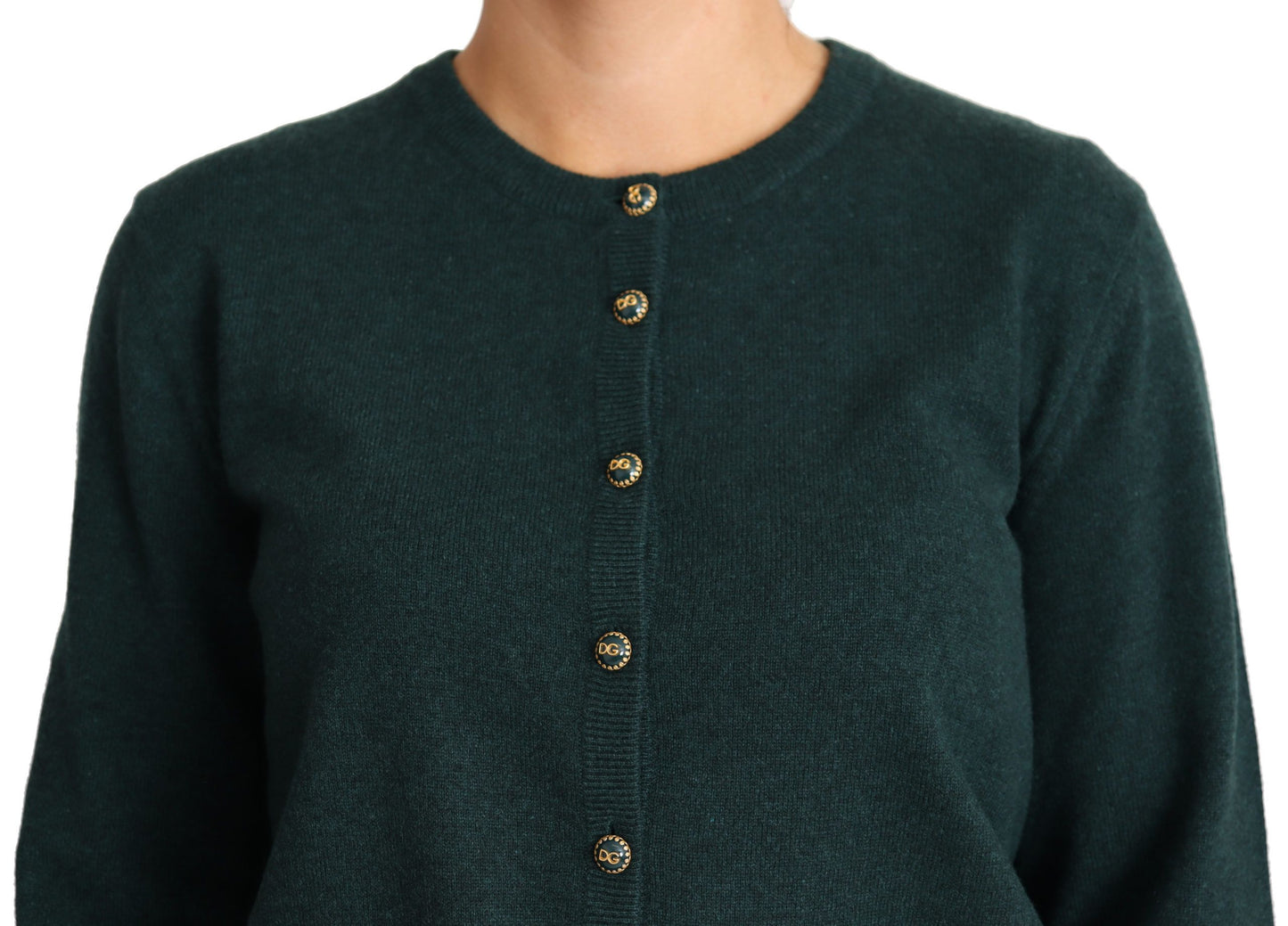 Dolce & Gabbana Elegant Cashmere Crewneck Cardigan