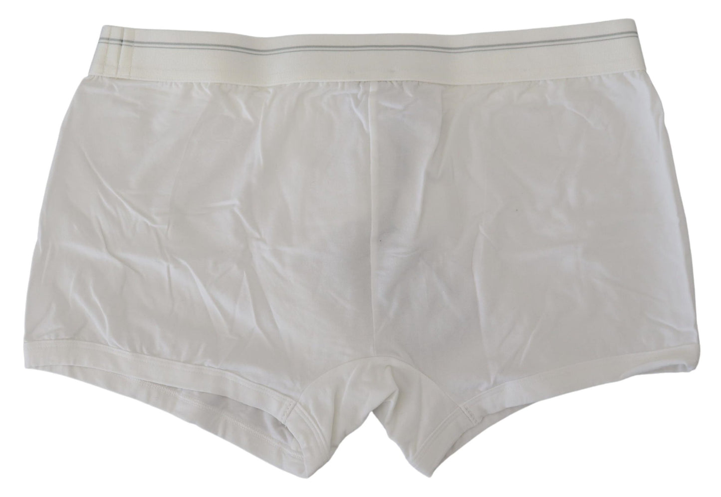 Dolce & Gabbana White Cotton Blend Regular Boxer Underwear