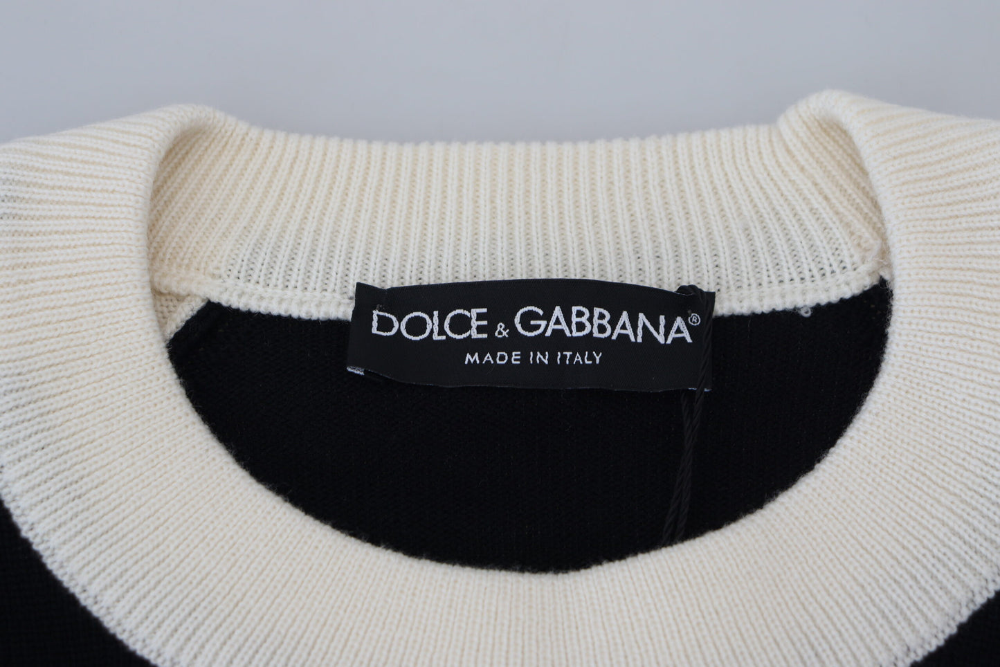 Dolce & Gabbana Multicolor Virgin Wool Pullover Sweater