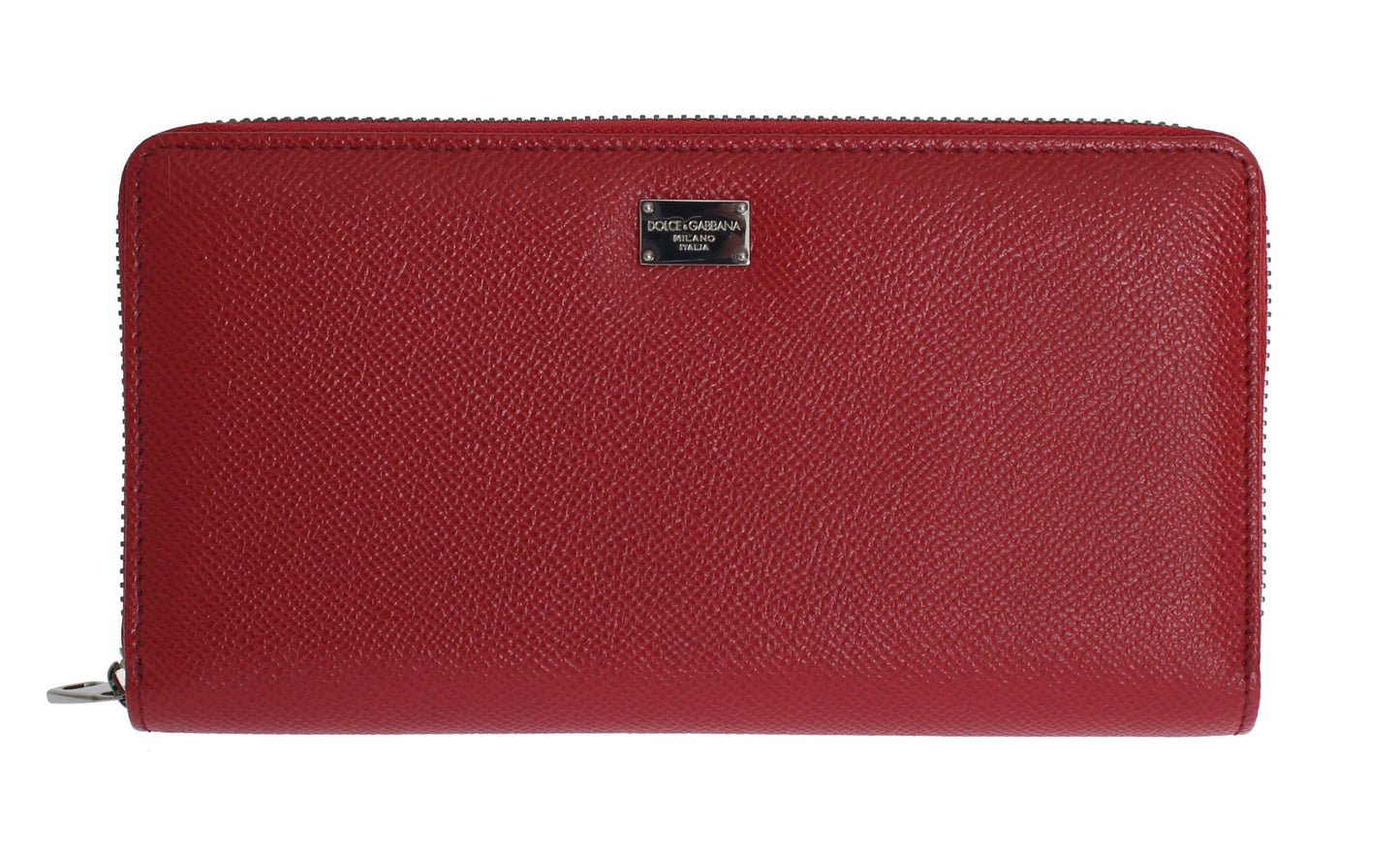 Dolce & Gabbana Elegant Red Leather Continental Wallet