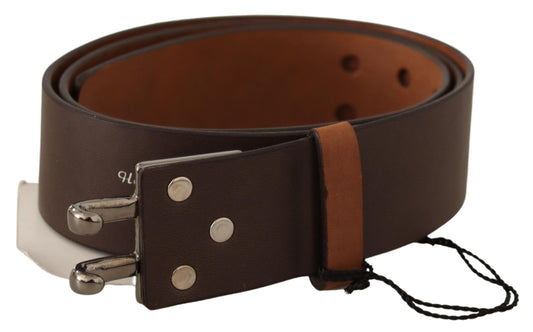 Costume National Elegant Brown Leather Fashion Belt