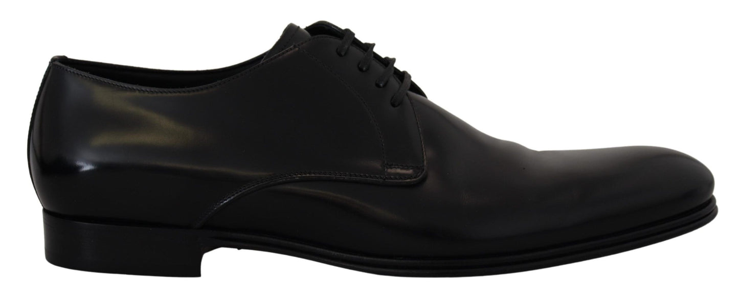 Dolce & Gabbana Black Leather Formal Dress Shoes