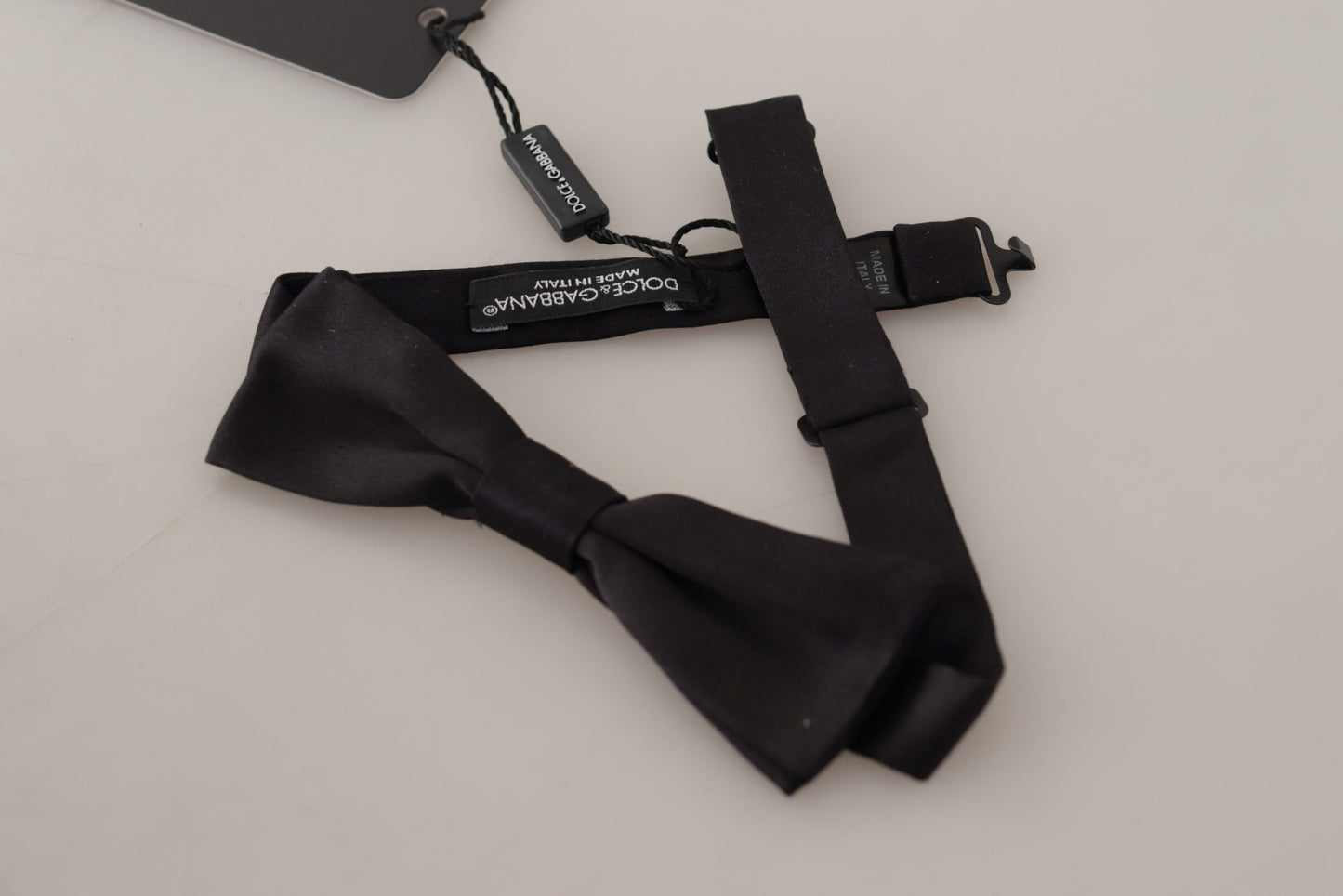 Dolce & Gabbana Elegant Black Silk Bow Tie