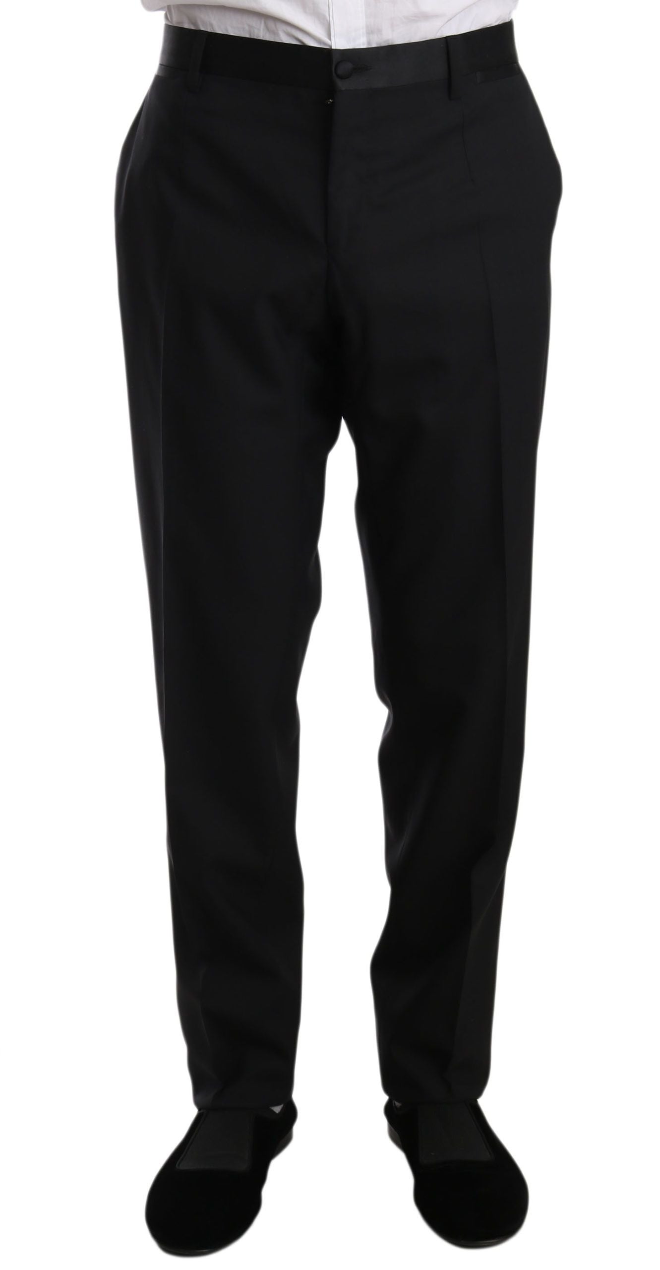 Dolce & Gabbana Elegant Black Slim Fit Martini Suit Set