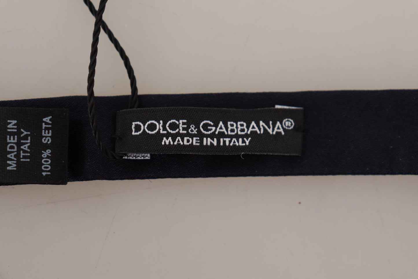 Dolce & Gabbana Elegant Blue Silk Bow Tie