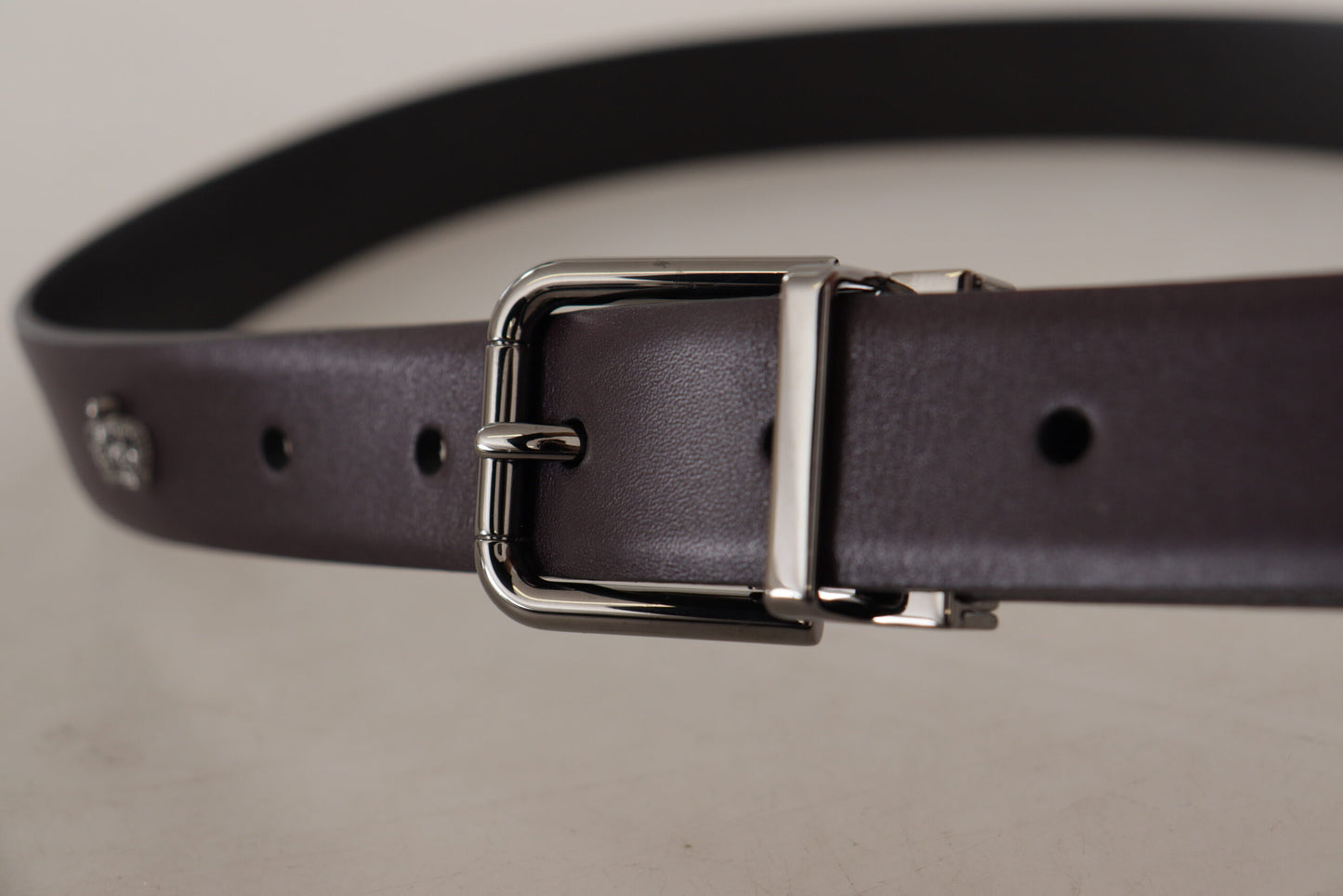 Dolce & Gabbana Elegant Dark Brown Leather Belt