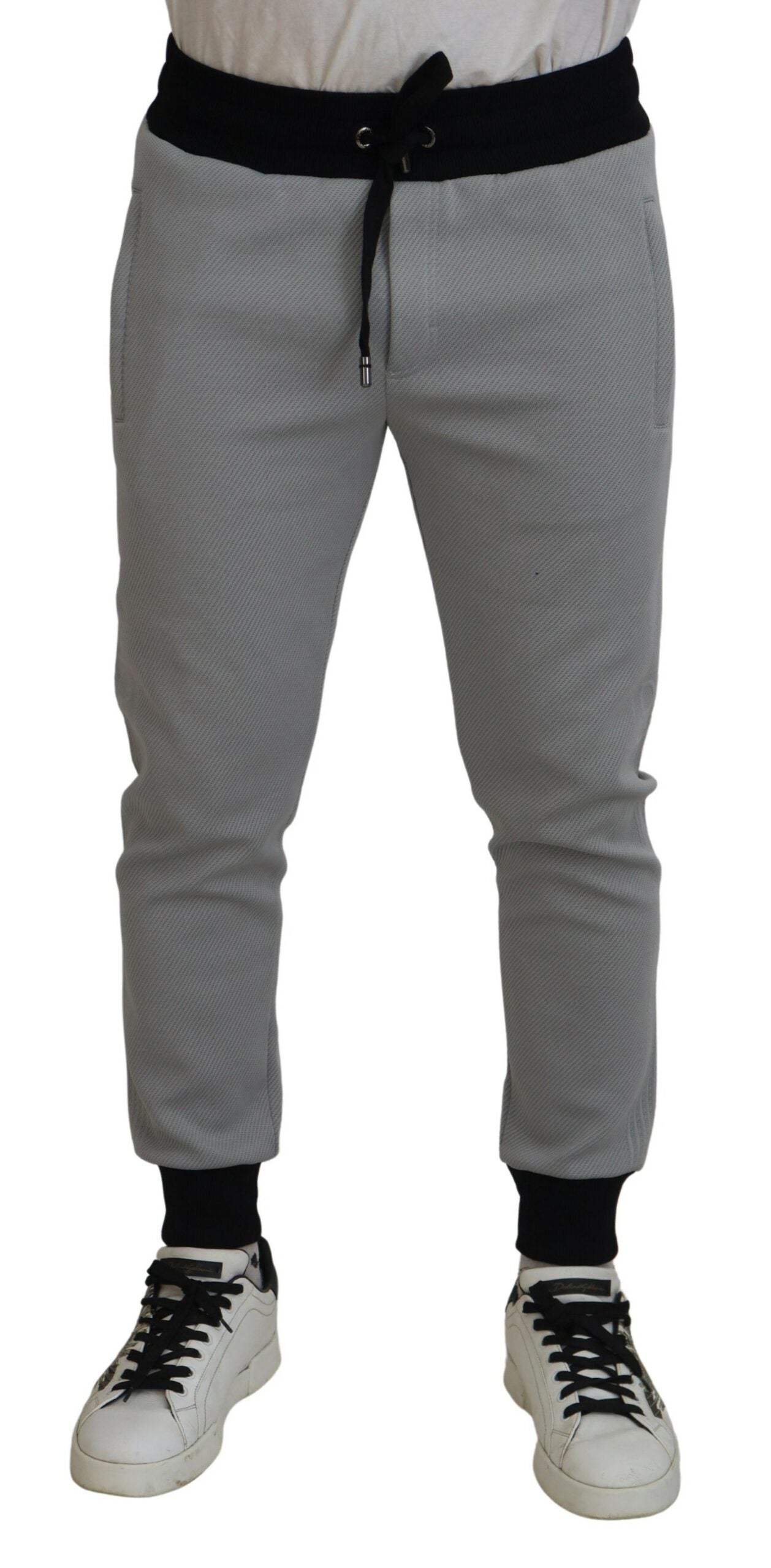 Dolce & Gabbana Gray Polyester Sweatpants Jogger Pants