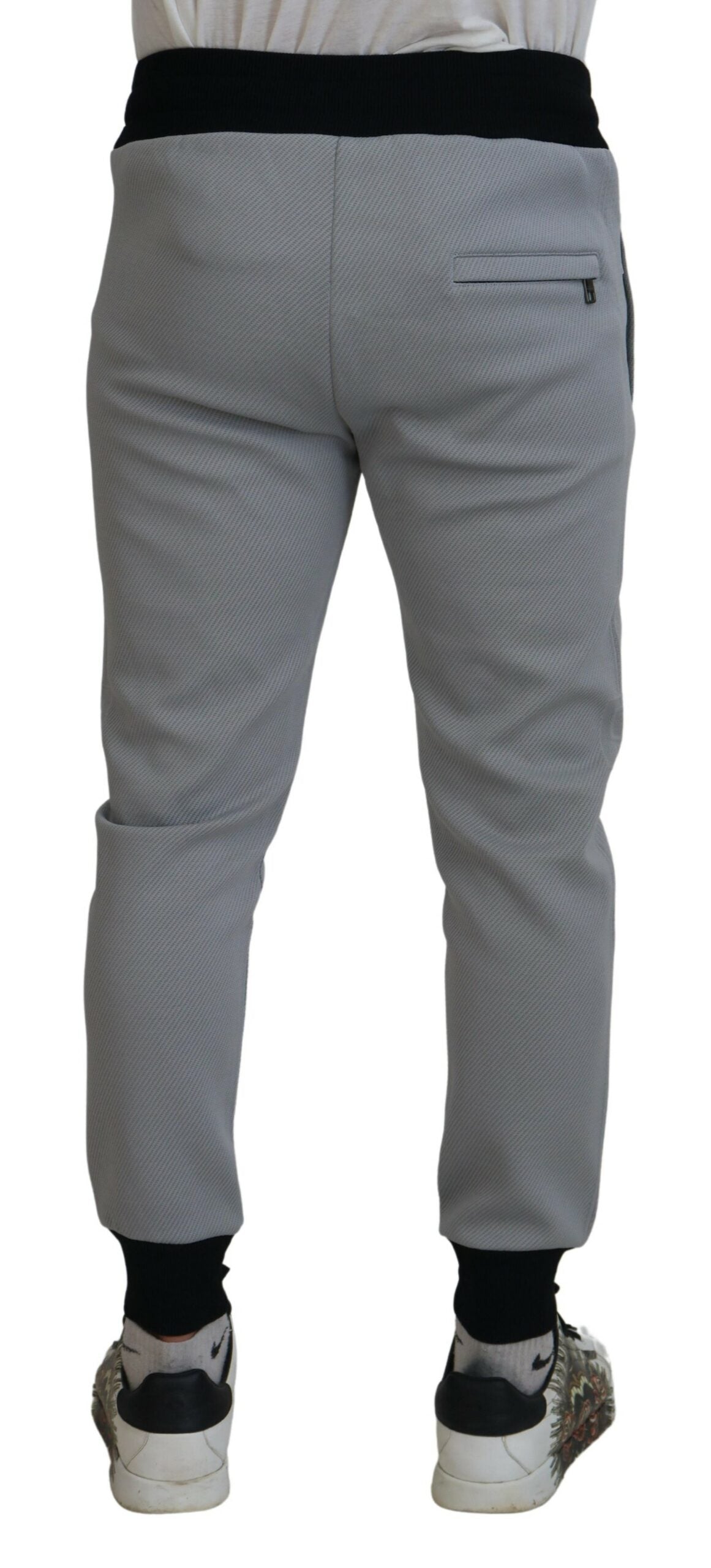 Dolce & Gabbana Gray Polyester Sweatpants Jogger Pants