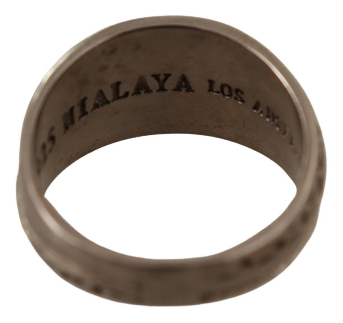 Nialaya Exquisite Silver Mens Statement Ring